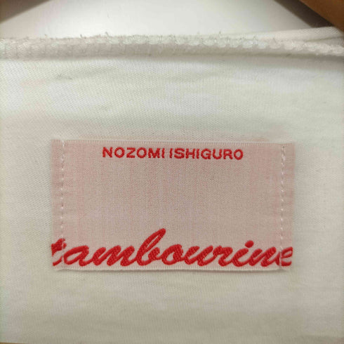 ノゾミイシグロ NOZOMI ISHIGURO S/S フロントプリント ダメージ加工 Tシャツ レディース ONE SIZE