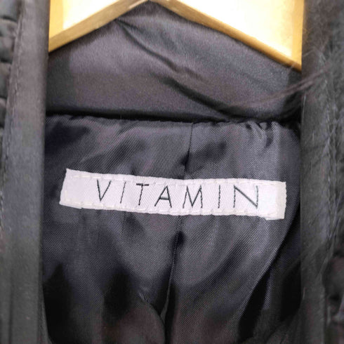 VITAMIN フォックスファー スリム ダウンコート レディース 9AR