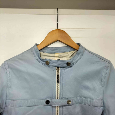 クレージュ courreges 00s Y2K スナップボタン シングル ライダースジャケット レディース