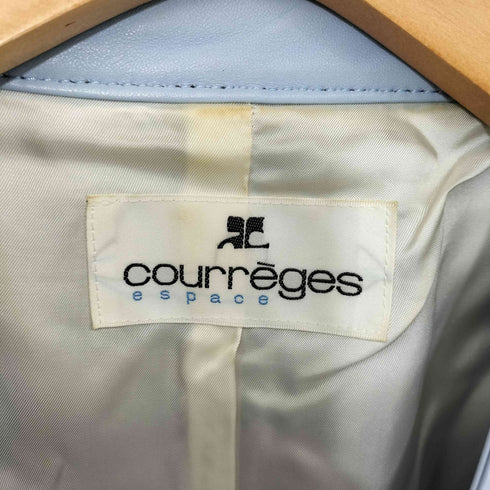 クレージュ courreges 00s Y2K スナップボタン シングル ライダースジャケット レディース