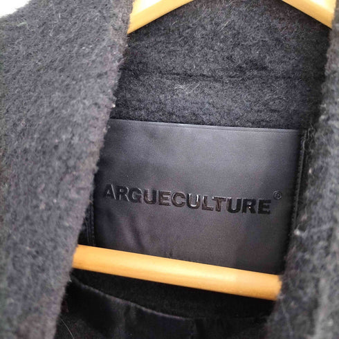 argue culture ハイネックデザインロングコート メンズ