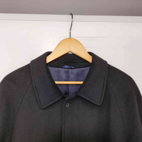 MODA D'ITALIA カシミア100% 比翼ステンカラーコート メンズ import:L