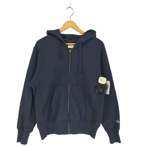 チャンピオン Champion 青単 復刻 REVERSE WEAVE リバースウィーブ ジップ スウェット パーカー メンズ XL