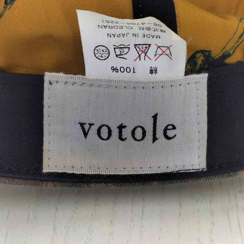 ボトル votole 迷彩6パネルキャップ レディース