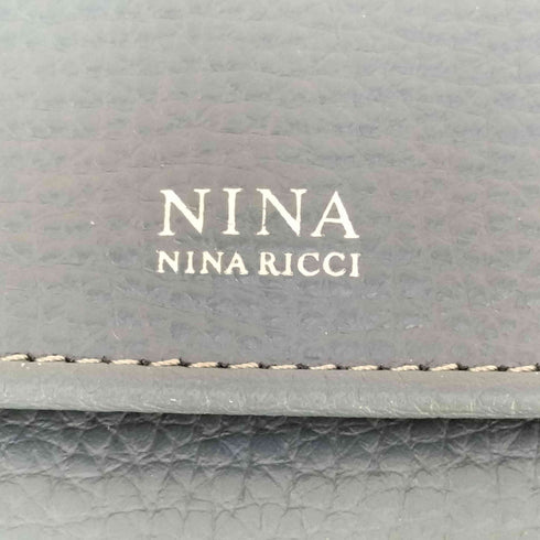 ニナリッチ NINA RICCI シボ革 レザー 長財布 レディース