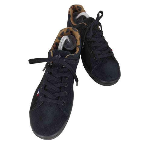 ルコックスポルティフ le coq sportif LA ROLAND LIFT LE BLACK/LEOPARD レディース JPN:24.5