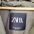 ザラ ZARA ホワイトダッグダウン モッズコート メンズ import:M