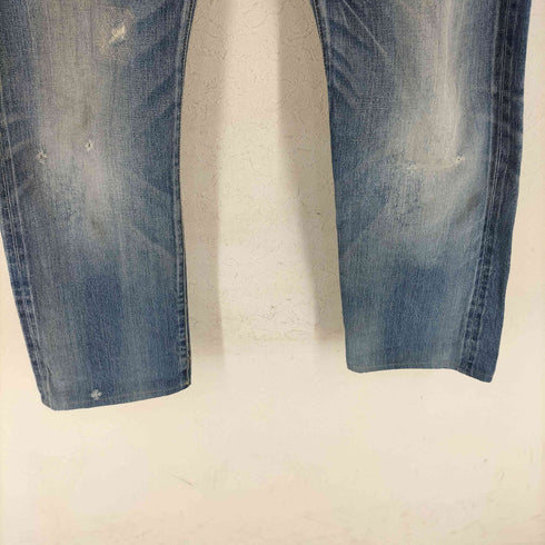 ヒステリックグラマー HYSTERIC GLAMOUR 革パッチ ダメージ加工デニム メンズ 34