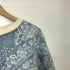 ザラ ZARA ペイズリー柄 デニム トレーナー スウェット メンズ import:L