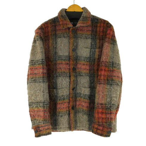 ザラ ZARA チェック柄 ウールジャケット メンズ import:S
