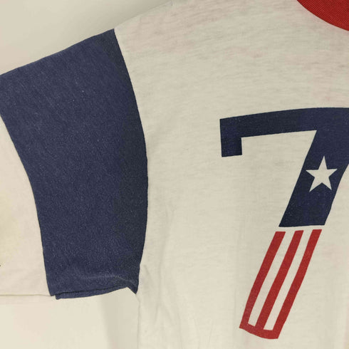 チャンピオン Champion 70~80s バータグ ナンバリング 76 星条旗 ラグラン Tシャツ メンズ import:L