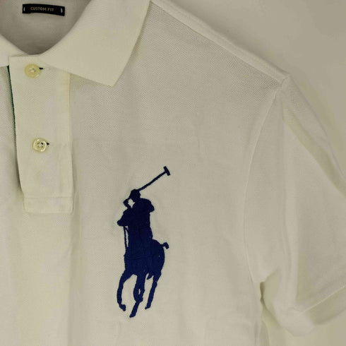 ポロラルフローレン POLO RALPH LAUREN CUSTOM FIT ビッグポニー 刺繍ロゴ ポロシャツ メンズ import:S