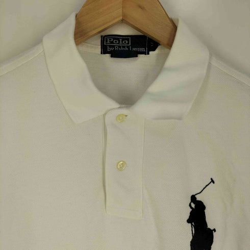 ポロバイラルフローレン Polo by RALPH LAUREN SLIM FIT ビッグポニー 刺繍ロゴ ポロシャツ メンズ import:M