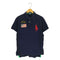 ポロバイラルフローレン Polo by RALPH LAUREN CUSTOM FIT ビッグポニー 刺繍ロゴ 星条旗 ポロシャツ メンズ import:M