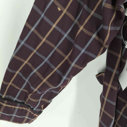 ノーティカ NAUTICA 00s SLEEPWEAR ロゴ刺繍 チェック柄 ロングガウン メンズ L/XL