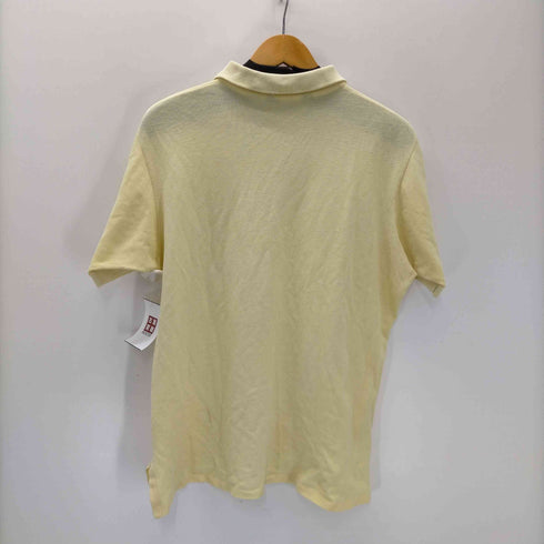 ランズエンド LANDS END 90S USA製 三角タグ S/S 鹿の子 無地 ポロ シャツ メンズ import:L
