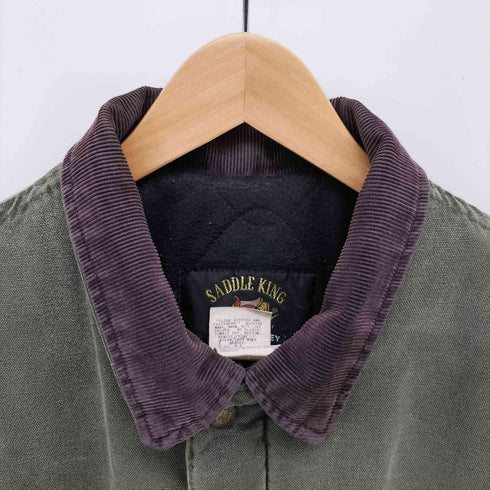 SADDLE KING WESTERN USA製 ダック ウエスタンヨーク オーバー コート デカタロン ジップ メンズ import:L