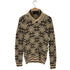 ダブルアールエルラルフローレン RRL RALPH LAUREN シルク混 HAND KNIT ノルディック ショールカラー ニット メンズ import:XS