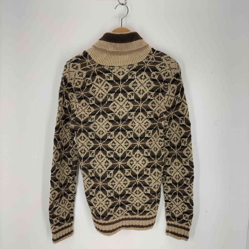 ダブルアールエルラルフローレン RRL RALPH LAUREN シルク混 HAND KNIT ノルディック ショールカラー ニット メンズ import:XS
