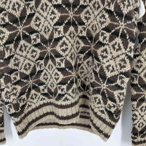 ダブルアールエルラルフローレン RRL RALPH LAUREN シルク混 HAND KNIT ノルディック ショールカラー ニット メンズ import:XS