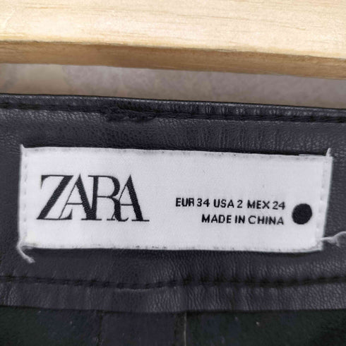 ザラ ZARA フェイクレザー パンツ レディース 165/62A