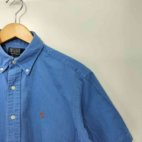 ポロバイラルフローレン Polo by RALPH LAUREN CLASSIC FIT ポニー刺繍 半袖 ボタンダウン シャツ メンズ import:M