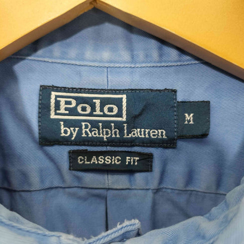 ポロバイラルフローレン Polo by RALPH LAUREN CLASSIC FIT ポニー刺繍 半袖 ボタンダウン シャツ メンズ import:M