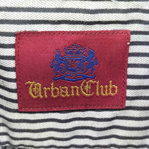 ダーバン DURBAN ストライプ L/S クレリックシャツ メンズ 42-82