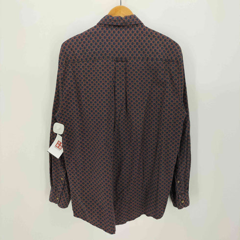 ノーティカ NAUTICA 総柄 ボタンダウン L/Sシャツ メンズ import:L