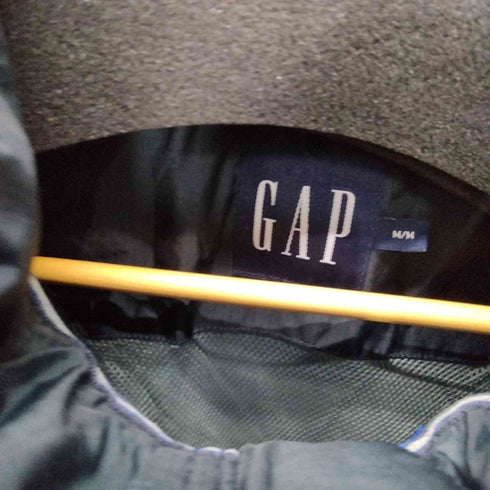 ギャップ Gap 00S 00AW OLD デカタグ 裏地メッシュ リップストップ パッカブル フード フルジップ ナイロン シェル ブルゾン ジャケット 裾ドローコード メンズ import:M