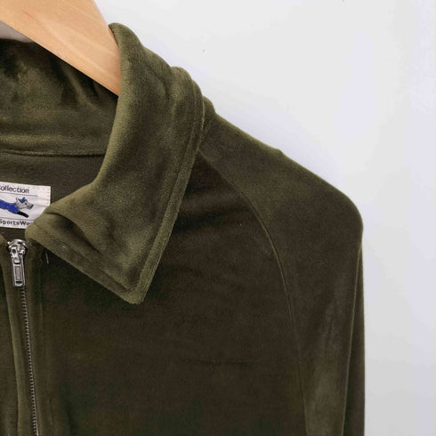 ザフォックスコレクション THE FOX COLLECTION ロゴパッチ ハーフジップ ベロアトップ メンズ import:M