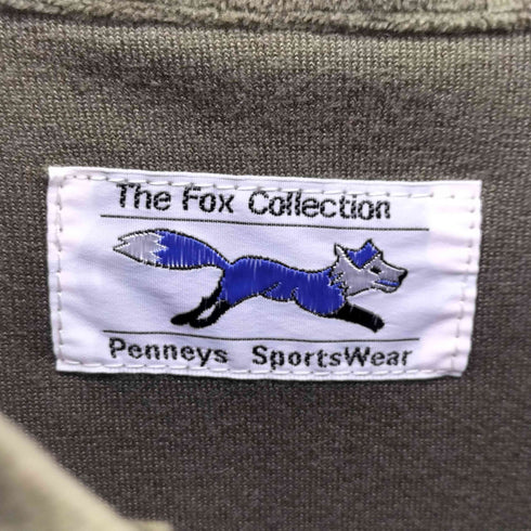 ザフォックスコレクション THE FOX COLLECTION ロゴパッチ ハーフジップ ベロアトップ メンズ import:M