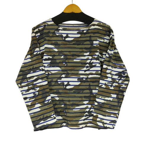 ソフネット SOPHNET. ボーダー 迷彩 L/S カットソー メンズ JPN:S