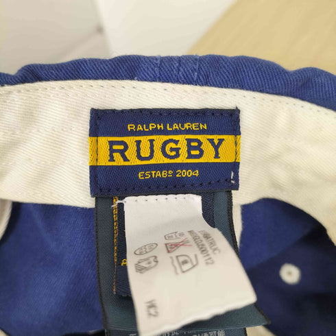 ラグビーラルフローレン Rugby Ralph Lauren ニット切替刺繍ロゴ6パネルキャップ レディース