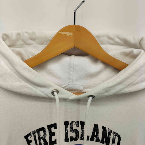 チャンピオン Champion 復刻 REVERSE WEAVE FIRE ISLAND NEWYORK プルオーバーパーカー メンズ import:XL
