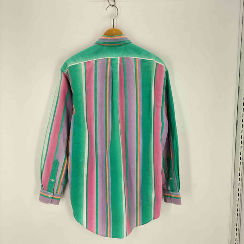 ラルフローレン RALPH LAUREN ポニー刺繍 ボタンダウン マルチストライプシャツ メンズ import:S