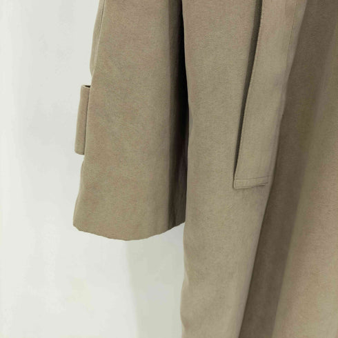 ロンドンフォグ LONDON FOG スエードタッチ ベージュ ステンカラーロングコート レディース