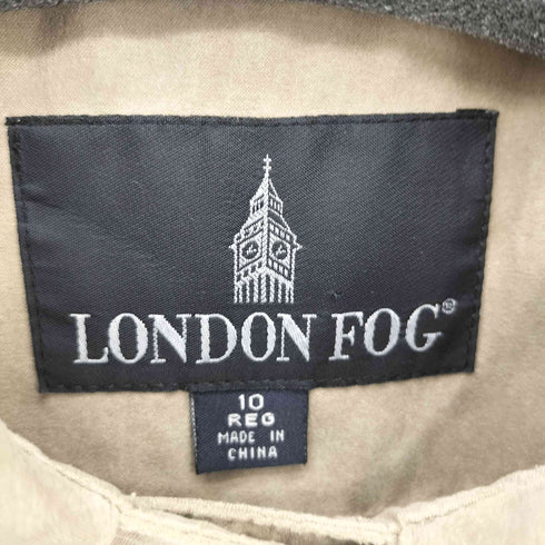 ロンドンフォグ LONDON FOG スエードタッチ ベージュ ステンカラーロングコート レディース