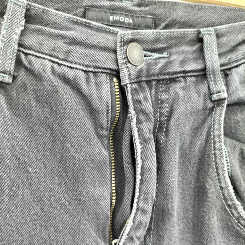 エモダ EMODA ハイカットルーズ ワイドジーンズ レディース M