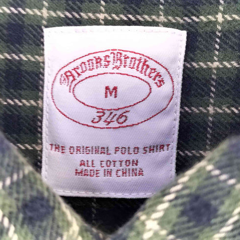 ブルックスブラザーズ 346 BROOKS BROTHERS チェックボタンダウンシャツ メンズ import:M