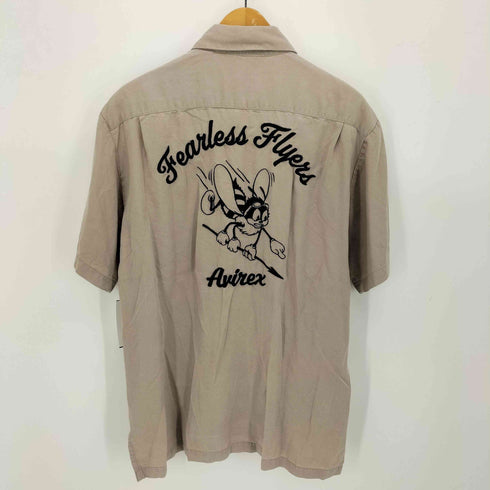 アヴィレックス AVIREX BOWLING SHIRT FEARLESS FLYERS ボーリングシャツ フィアレス フライヤーズ メンズ import:L