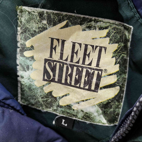 FLEET STREERT 90-00S 裏地キルティング 異素材 切り替え レイヤード ウエスト ドローコード マウンテン ジャケット レディース import:L