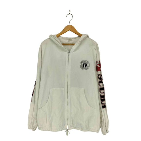 PASSION TROPICAL SCUBA 袖ロゴバックプリントジップアップジャケット メンズ JPN:L