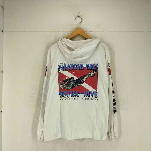 PASSION TROPICAL SCUBA 袖ロゴバックプリントジップアップジャケット メンズ JPN:L