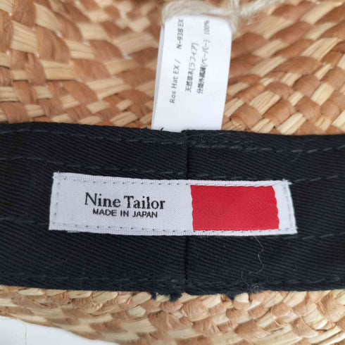 ナインテイラー Nine Tailor Ros Hat EX ラフィア 麦わら帽子 ストローハット メンズ