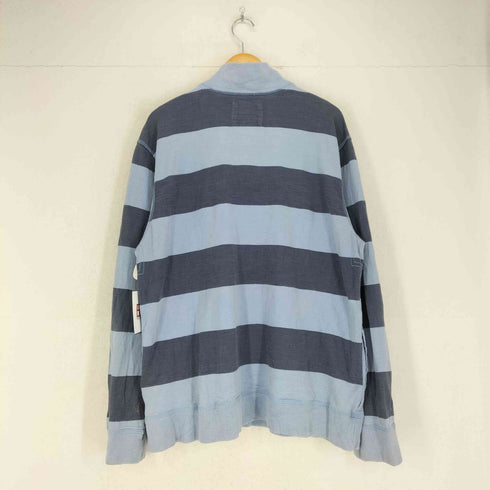 アイゾッド IZOD ボーダーハーフジップスウェット メンズ import:XL