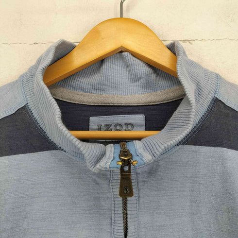 アイゾッド IZOD ボーダーハーフジップスウェット メンズ import:XL