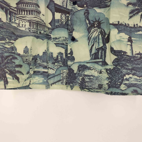 サンサーフ SUN SURF BEST VIEW OF NEW YORK COTTON TYPEWRITER OPEN SHIRT メンズ import:L