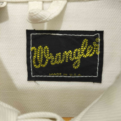 ラングラー Wrangler 70-80s USA製 ホワイト デニムトラッカージャケット レディース EUR:38