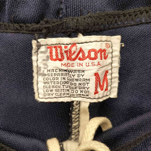 ウィルソン Wilson 60-70s USA製 ナンバリング サイドライン トラックパンツ メンズ JPN:M